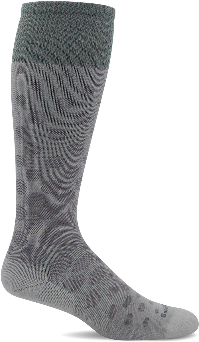 Women's Sockwell Spot On Moderate Graduated Compression Sock in Natural from the front view