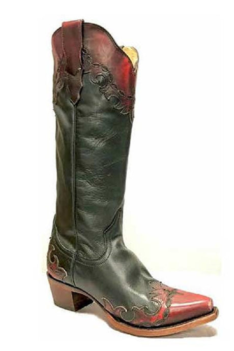Womens Stetson Raven Western Boot Black