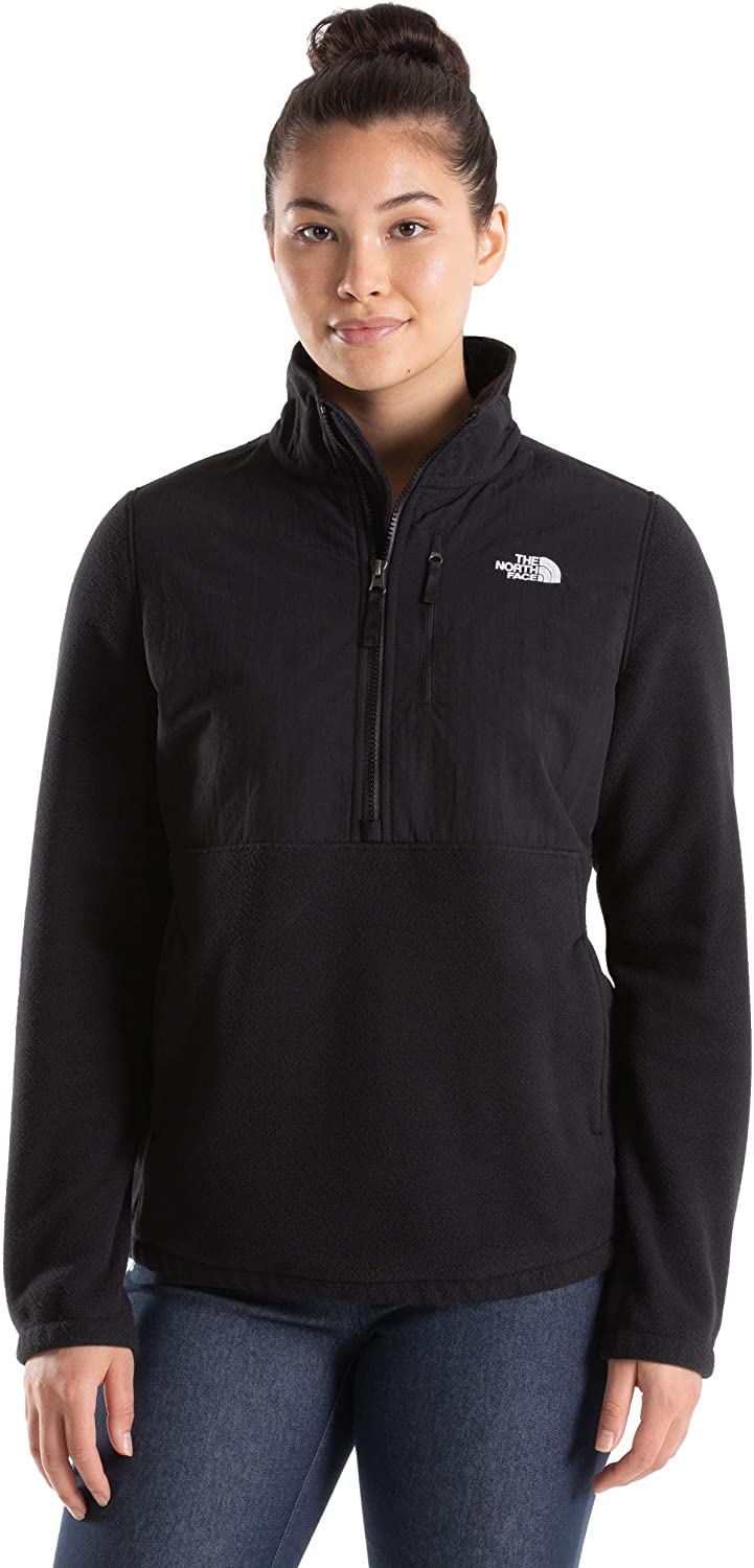 Women's The North Face Candescent Quarter Zip Jacket in TNF Black from the front