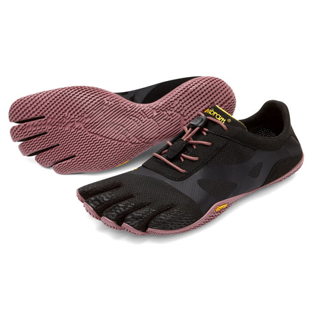 Women's Vibram Five Fingers KSO EVO Training Shoe in Black/Rose from the front