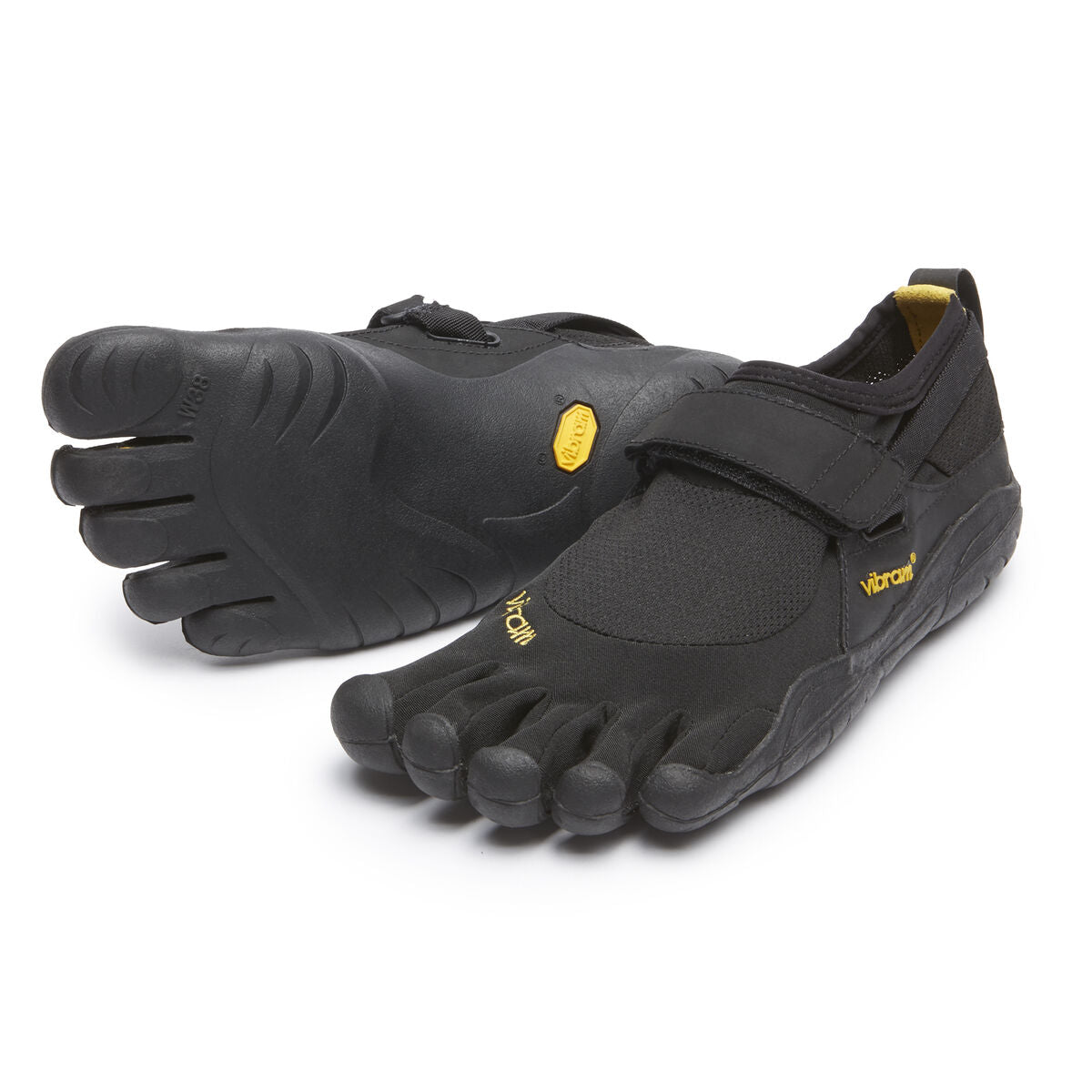 Women's Vibram Five Fingers KSO Training Shoe in Black/Black from the front