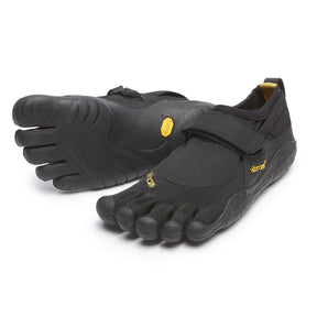 Women's Vibram Five Fingers KSO Training Shoe in Black/Black from the front