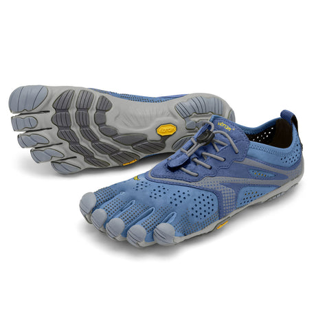Women's Vibram Five Fingers V-Run Running Shoe in Blue/Blue from the front