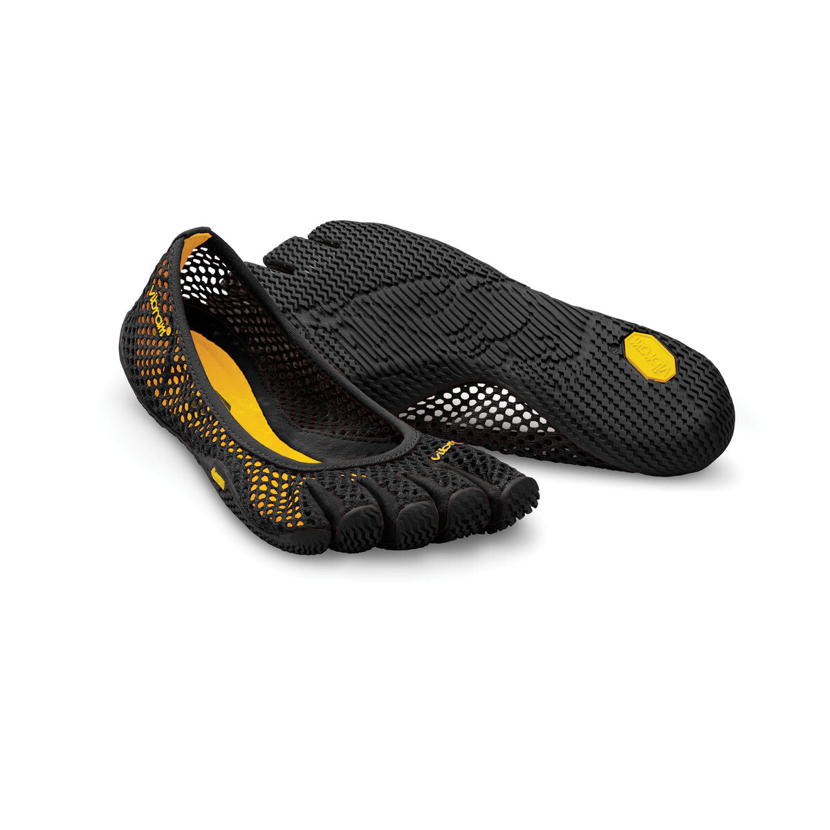 Women's Vibram Five Fingers Vi-B Training Shoe in Black from the front