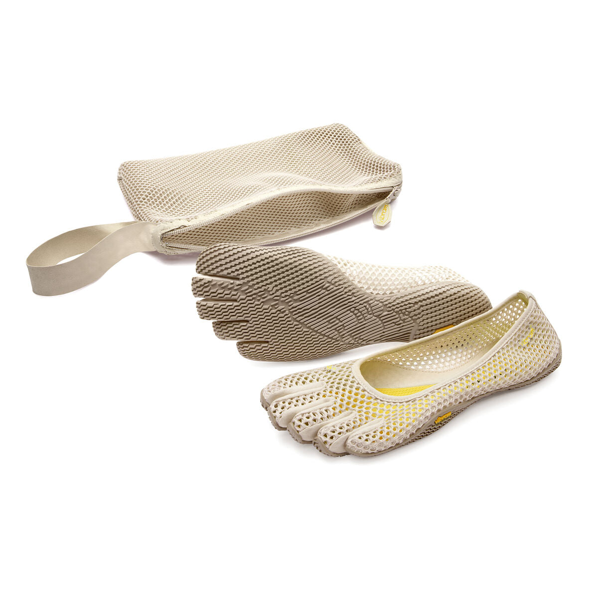 Women's Vibram Five Fingers Vi-B Training Shoe in White Cap from the front