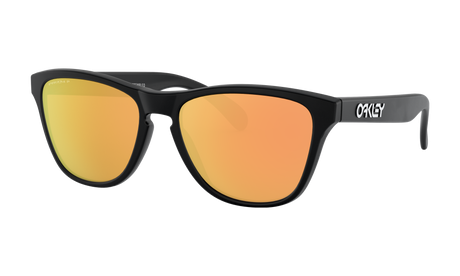 Youth Oakley Frogskins XS (Youth Fit) Sunglasses in Matte Black Prizm Rose Gold Polarized 