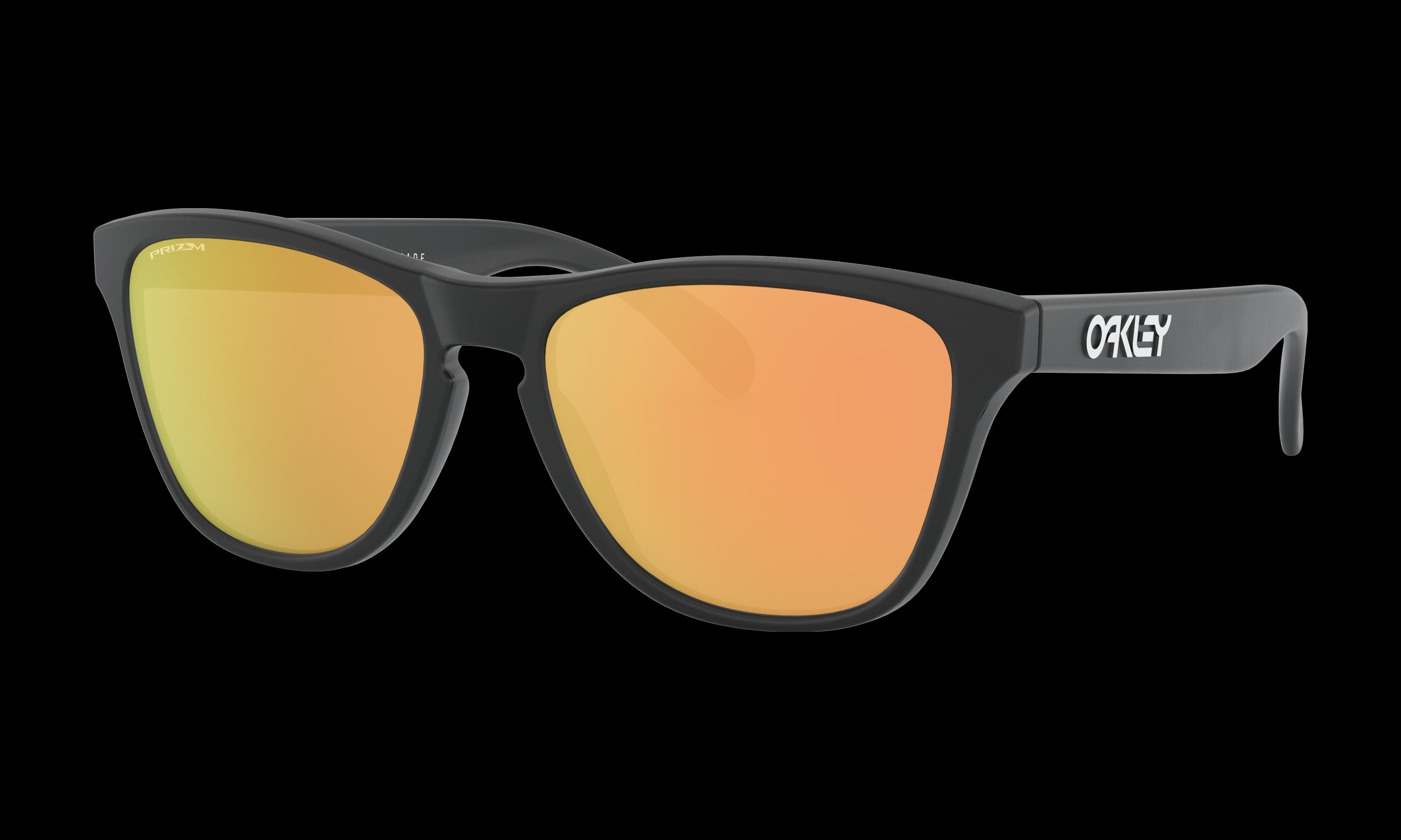 Youth Oakley Frogskins XS (Youth Fit) Sunglasses in Matte Black Prizm Rose Gold
