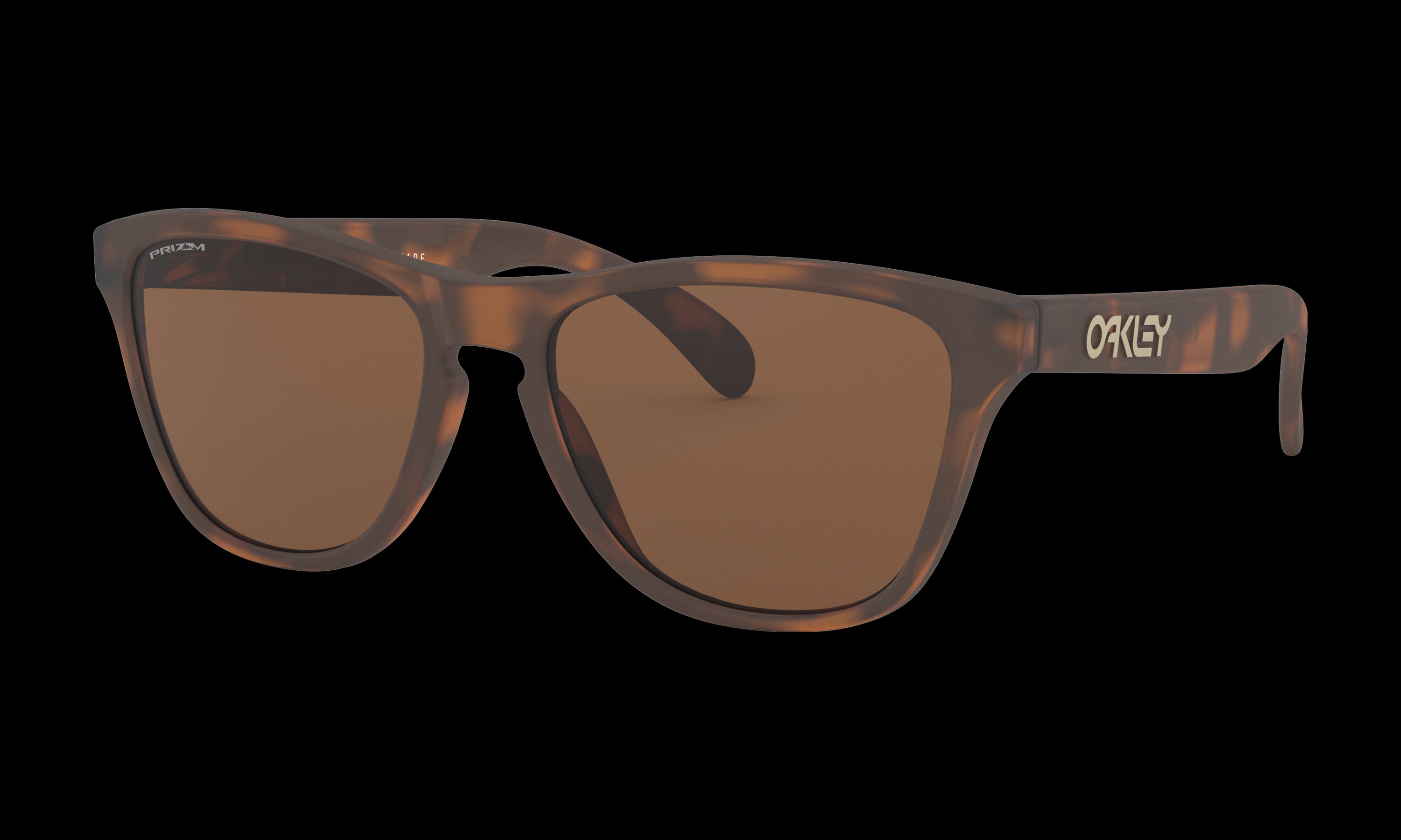 Youth Oakley Frogskins XS (Youth Fit) Sunglasses in Matte Brown Tortoise Prizm Tungsten
