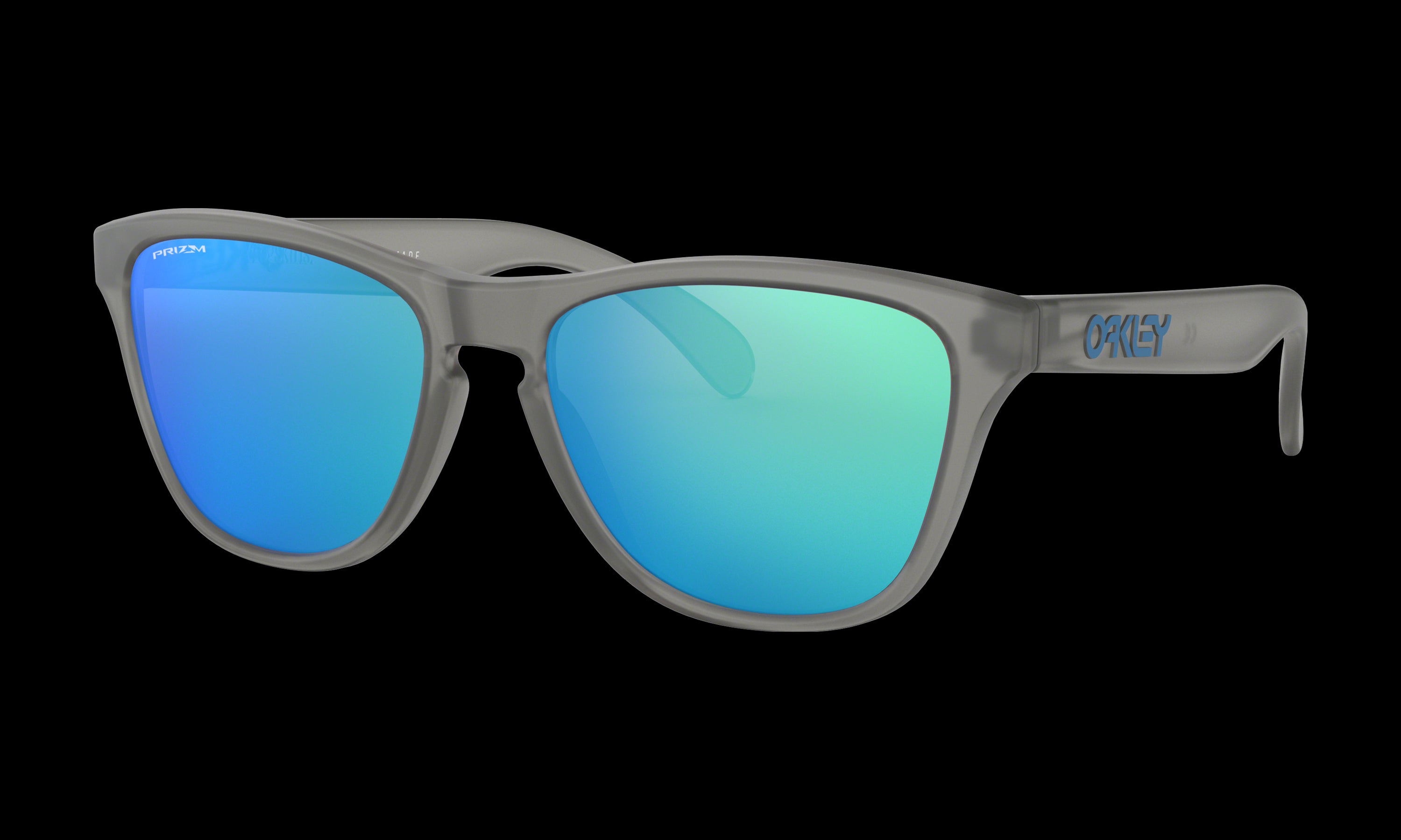 Youth Oakley Frogskins XS (Youth Fit) Sunglasses in Matte Grey Ink Prizm Sapphire