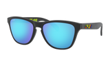 Youth Oakley Frogskins XS (Youth Fit) Sunglasses in Polished Black Prizm Sapphire