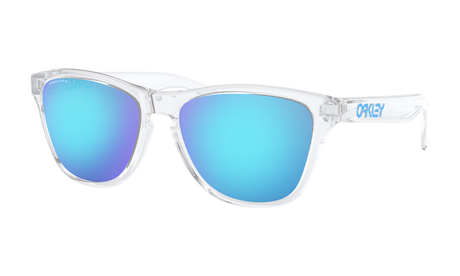 Youth Oakley Frogskins XS (Youth Fit) Sunglasses in Polished Clear Prizm Sapphire