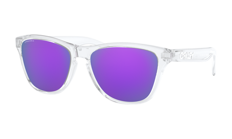 Youth Oakley Frogskins XS (Youth Fit) Sunglasses in Polished Clear Prizm Violet