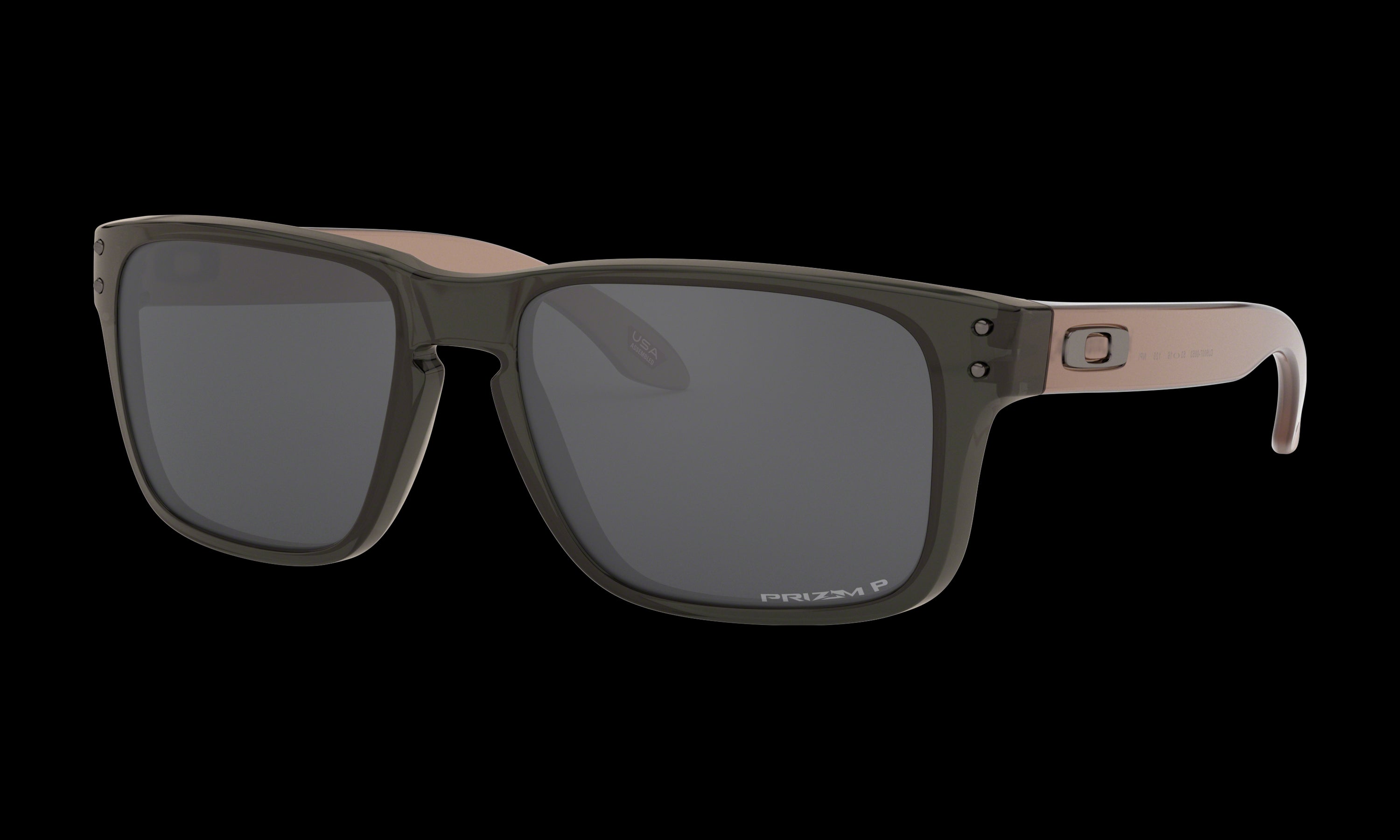 Youth Oakley Holbrook XS Sunglasses in Translucent Grey Smoke Prizm Black Polarized 