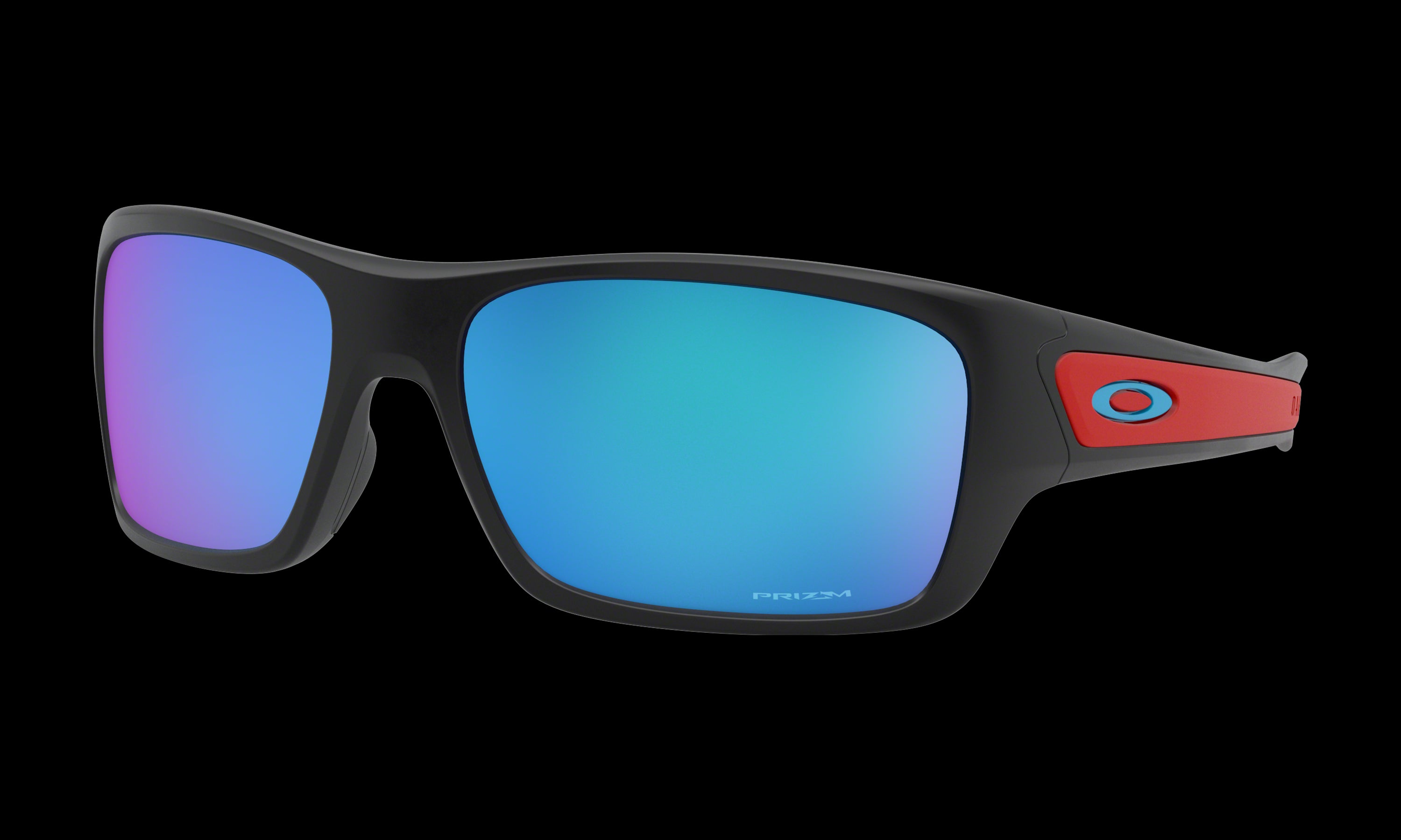Youth Oakley Turbine XS Sunglasses in Matte Black Prizm Sapphire