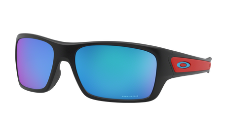 Youth Oakley Turbine XS Sunglasses in Matte Black Prizm Sapphire