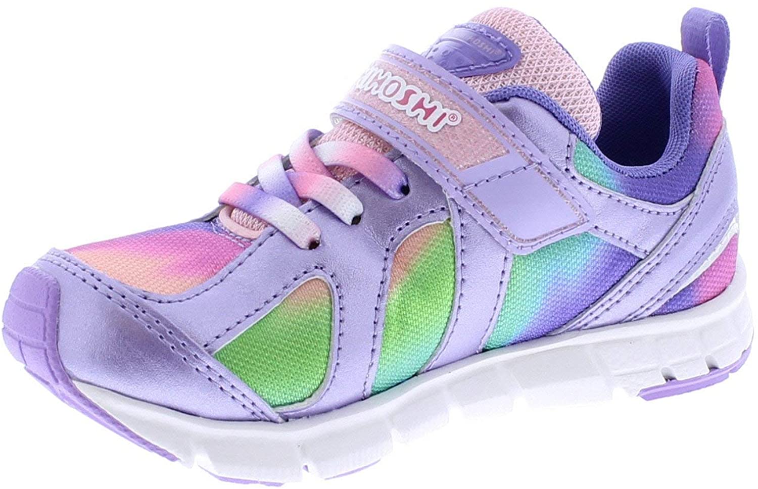 Youth Tsukihoshi Rainbow Sneaker in Lavender/Multi from the front view