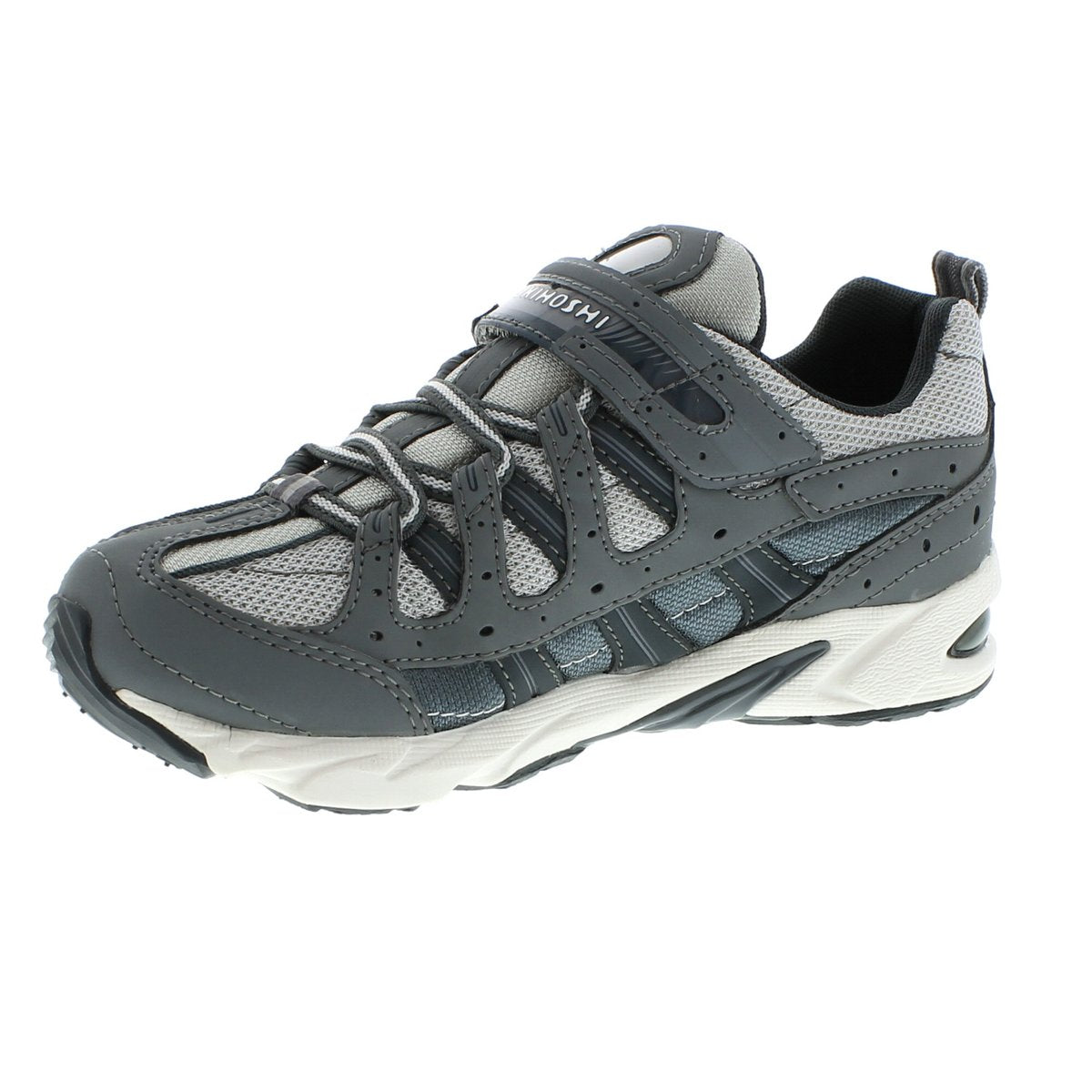 Youth Tsukihoshi Speed Sneaker in Gray/Gray from the front view