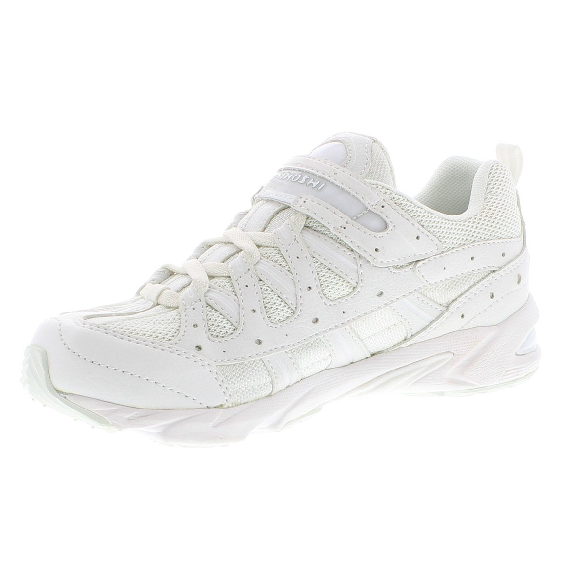 Youth Tsukihoshi Speed Sneaker in White/White from the front view